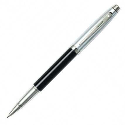 Sheaffer 100 Rollerball Pen - Black Lacquer Barrel with Chrome Cap - KSGILLS.com | The Writing Instruments Expert