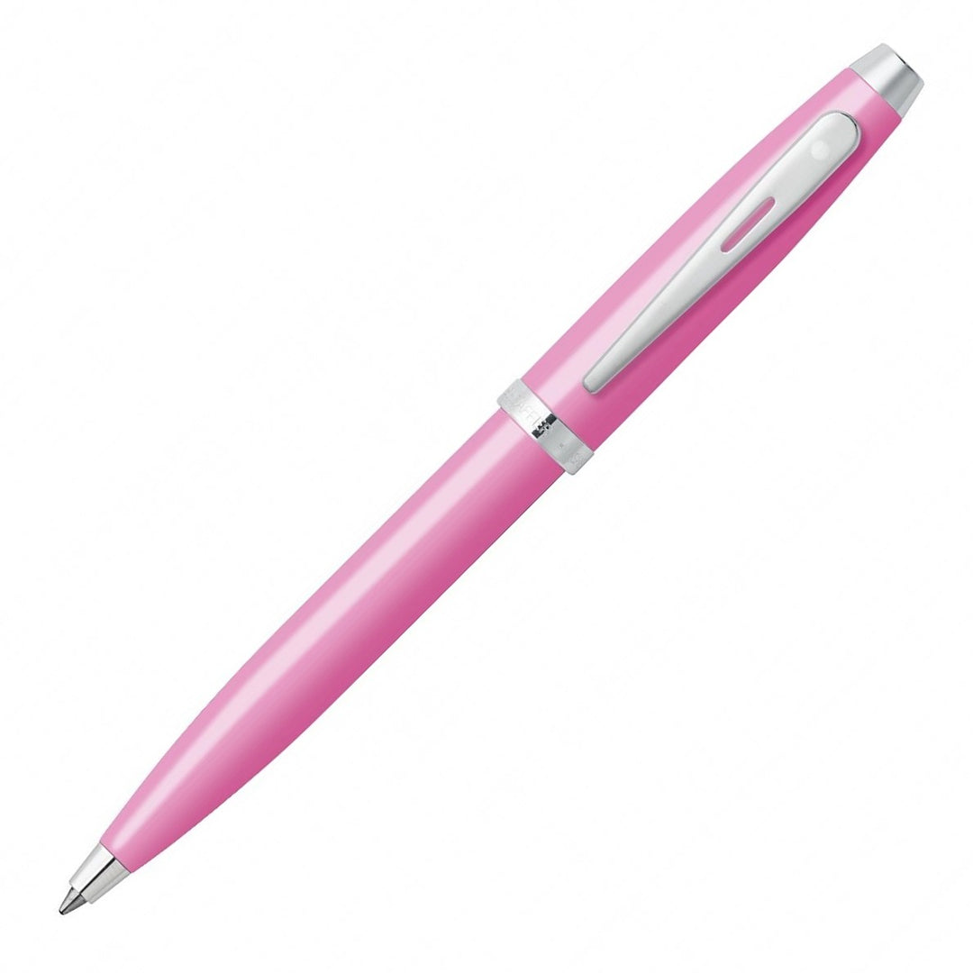 Sheaffer 100 Ballpoint Pen - Glossy Pink Chrome Trim - KSGILLS.com | The Writing Instruments Expert