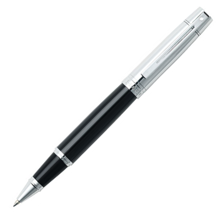 Sheaffer 300 Rollerball Pen - Chrome Cap, Black Barrel Chrome Trim - KSGILLS.com | The Writing Instruments Expert