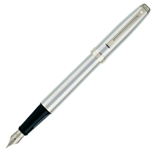 Sheaffer Prelude Fountain Pen - Brushed Chrome - KSGILLS.com | The Writing Instruments Expert
