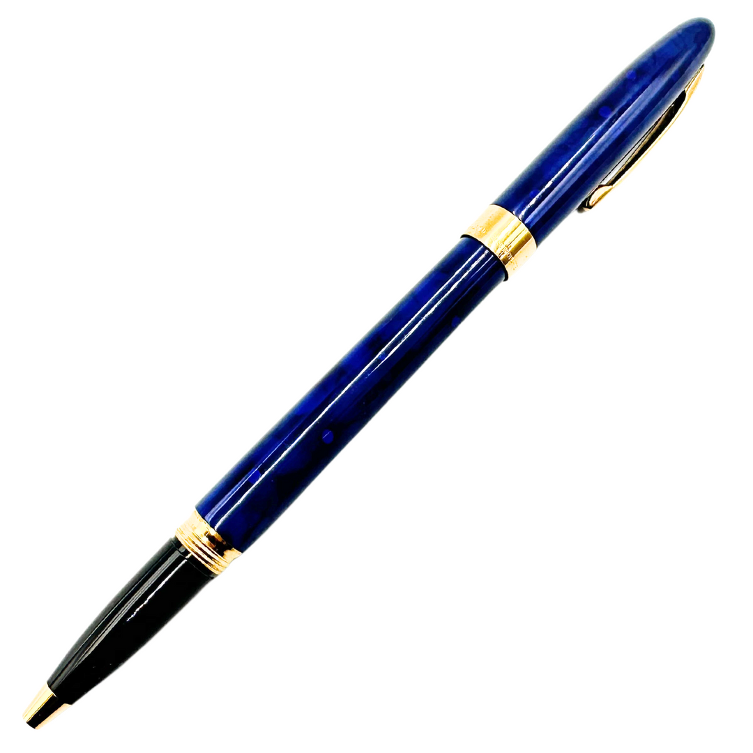 Sheaffer Crest Rollerball Pen - Nova Blue Lacque Gold Trim (USA Classic Edition) - KSGILLS.com | The Writing Instruments Expert