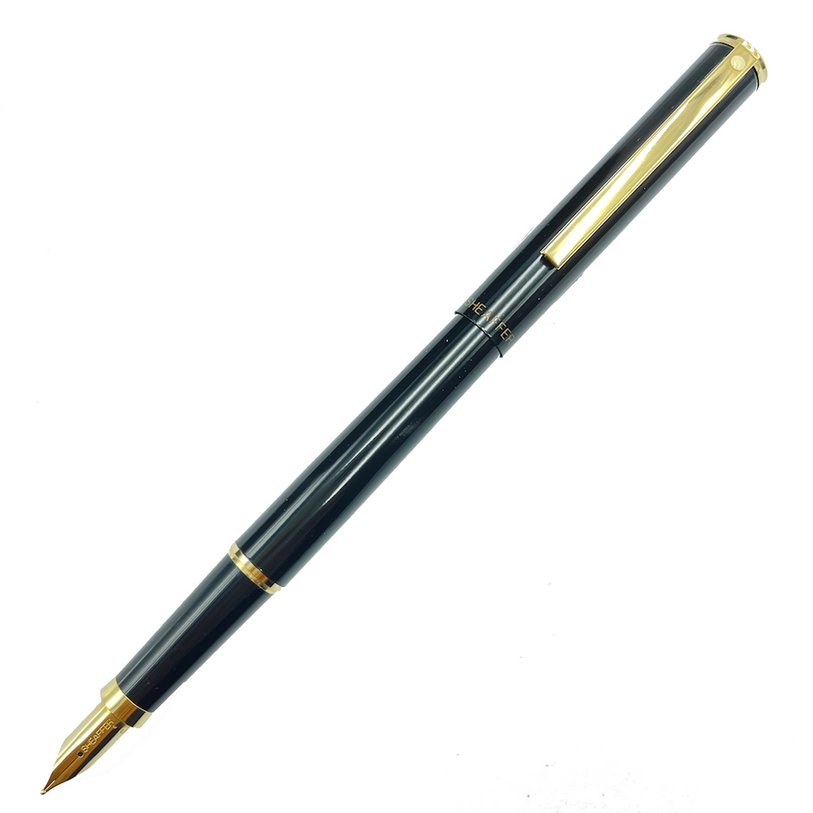 Sheaffer Fashion Fountain Pen - Black Lacquer Gold Trim (USA Classic Edition) - KSGILLS.com | The Writing Instruments Expert