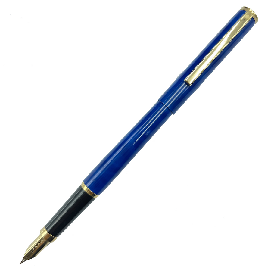 Sheaffer Fashion Fountain Pen - Blue Marble Gold Trim (USA Classic Edition) - KSGILLS.com | The Writing Instruments Expert