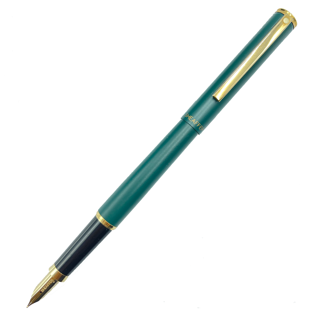 Sheaffer Fashion Fountain Pen - Matte Green Gold Trim (USA Classic Edition) - KSGILLS.com | The Writing Instruments Expert