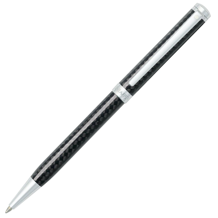 Sheaffer Intensity Ballpoint Pen - Carbon Fibre Black Chrome Trim - KSGILLS.com | The Writing Instruments Expert
