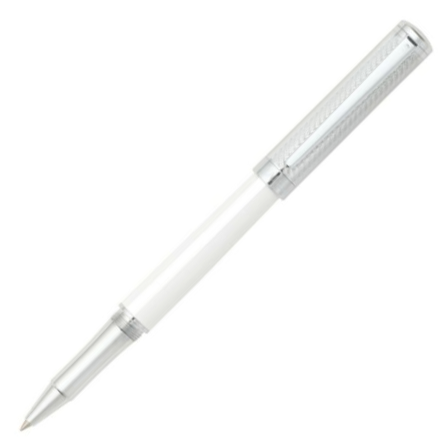 Sheaffer Intensity Rollerball Pen - White Engraved Chrome Cap Chrome Trim - KSGILLS.com | The Writing Instruments Expert