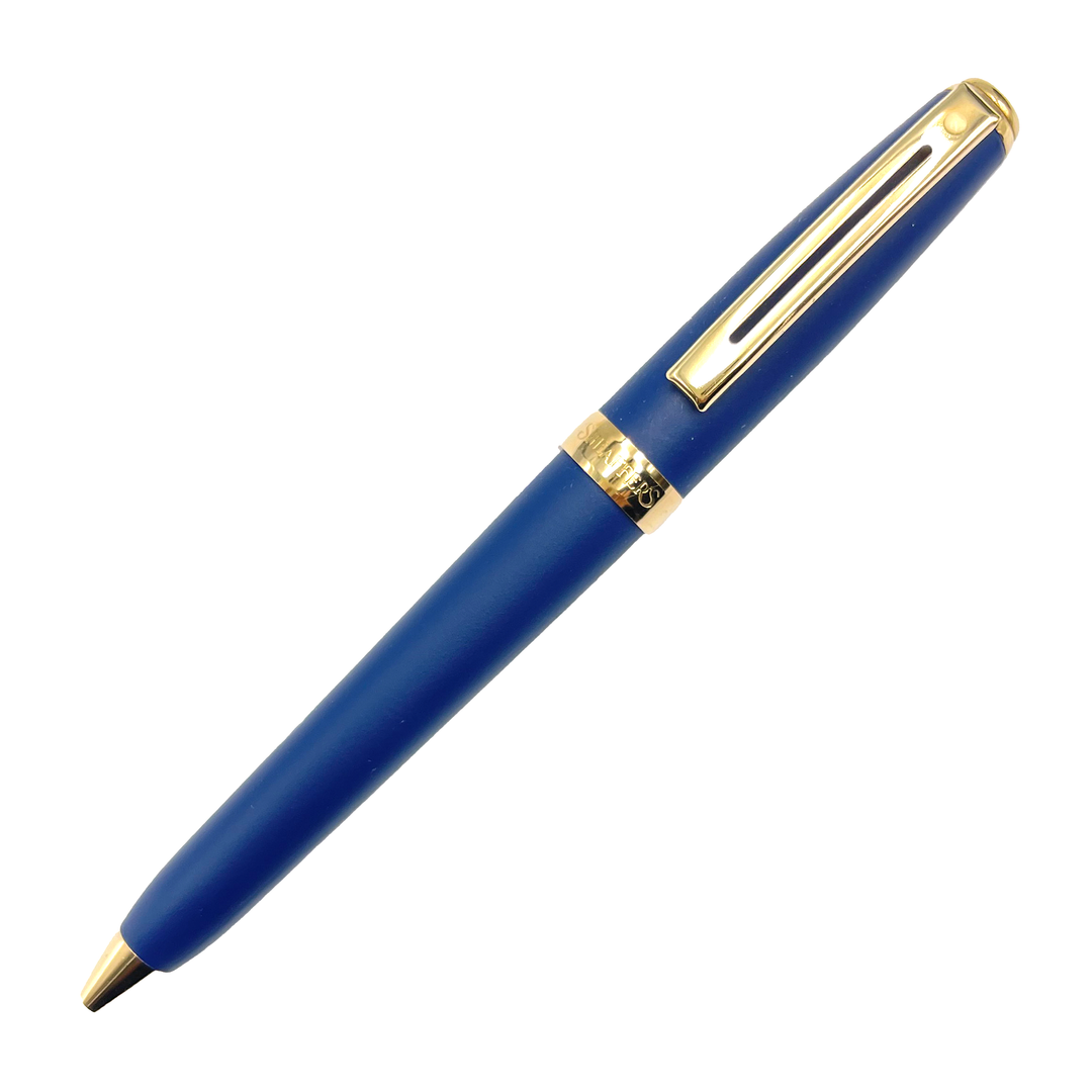 Sheaffer Prelude Ballpoint Pen - Matte Blue Gold Trim (USA Classic Edition) - KSGILLS.com | The Writing Instruments Expert