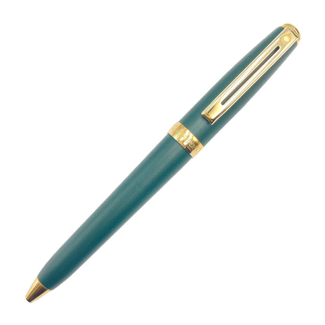 Sheaffer Prelude Ballpoint Pen - Matte Green Gold Trim (USA Classic Edition) - KSGILLS.com | The Writing Instruments Expert
