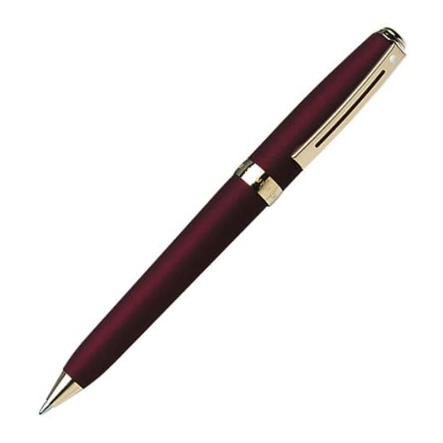 Sheaffer Prelude Ballpoint Pen - Royale Cranberry Red Gold Trim (USA Classic Edition) - KSGILLS.com | The Writing Instruments Expert