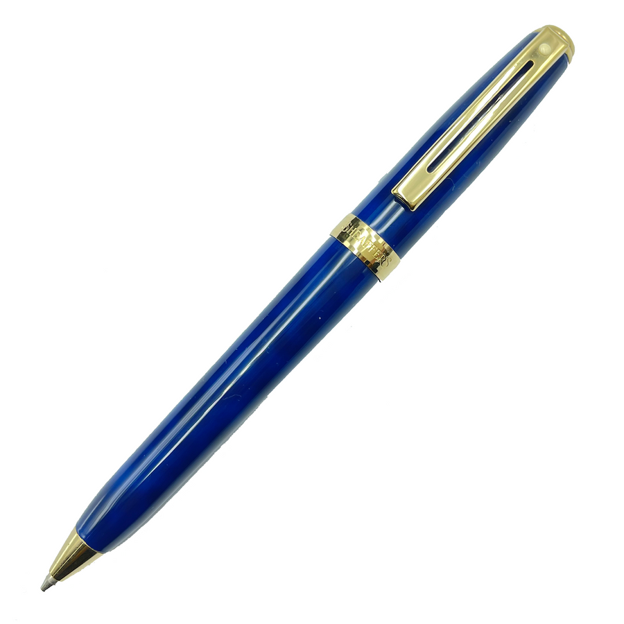 Sheaffer Prelude Mechanical Pencil - Ocean Blue Lacquer Gold Trim (0.7mm) (USA Classic Edition) - KSGILLS.com | The Writing Instruments Expert