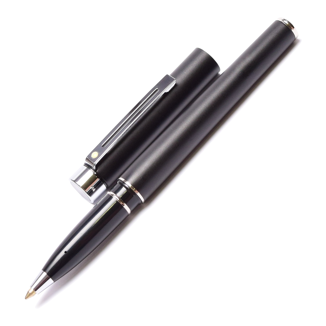 Sheaffer Targa Rollerball Pen - Matte Black Lacquer Chrome Trim (USA Classic Edition) - KSGILLS.com | The Writing Instruments Expert