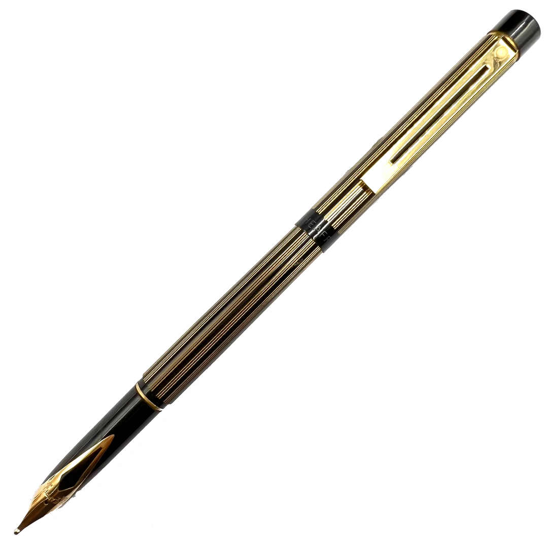 Sheaffer Targa Slimline Fountain Pen - Regency Stripes Gold Trim 14K (USA Classic Edition) - KSGILLS.com | The Writing Instruments Expert