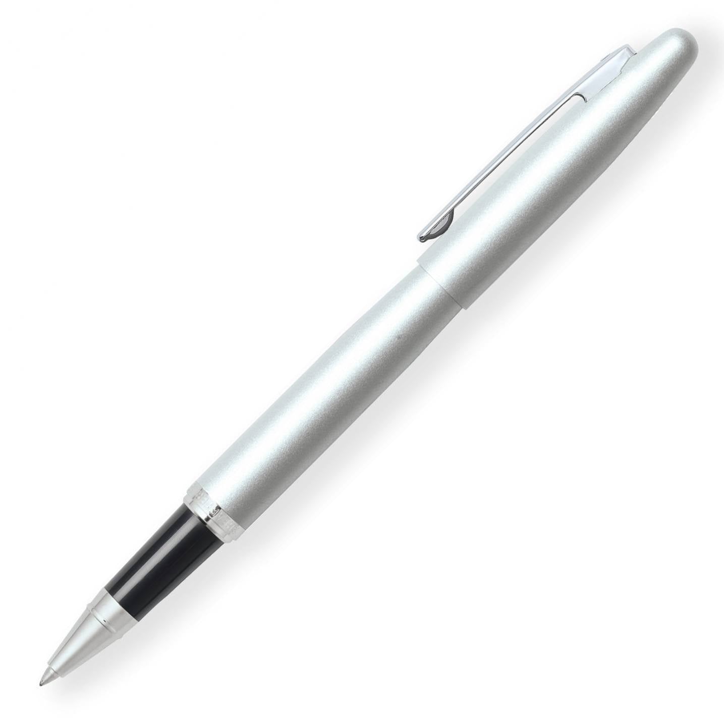 Sheaffer VFM Rollerball Pen -  Silver Strobe Nickel Chrome Trim (with LASER Engraving) - KSGILLS.com | The Writing Instruments Expert