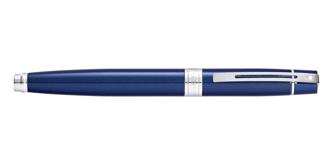 Sheaffer 300 Fountain Pen SET - Blue Chrome Trim Glossy Lacquer - KSGILLS.com | The Writing Instruments Expert