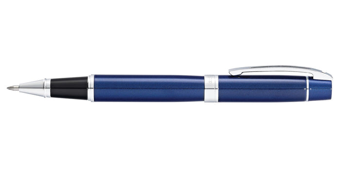 Sheaffer 300 Rollerball Pen - Blue Chrome Trim (Glossy Lacquer) - KSGILLS.com | The Writing Instruments Expert