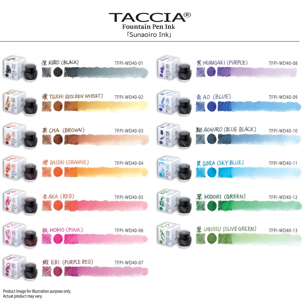 Taccia Sunao-iro Ink Bottle (40ml) - Momo (Peach Pink) - KSGILLS.com | The Writing Instruments Expert