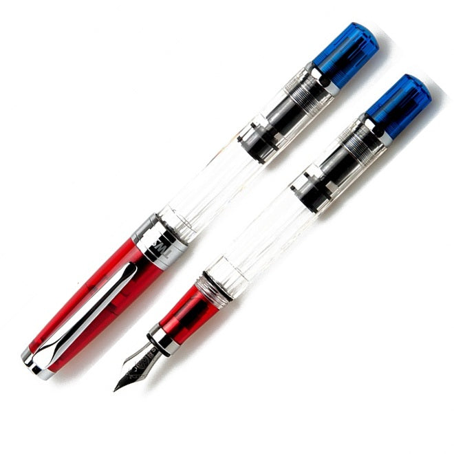 TWSBI Diamond 580 Red Blue Fountain Pen - KSGILLS.com | The Writing Instruments Expert