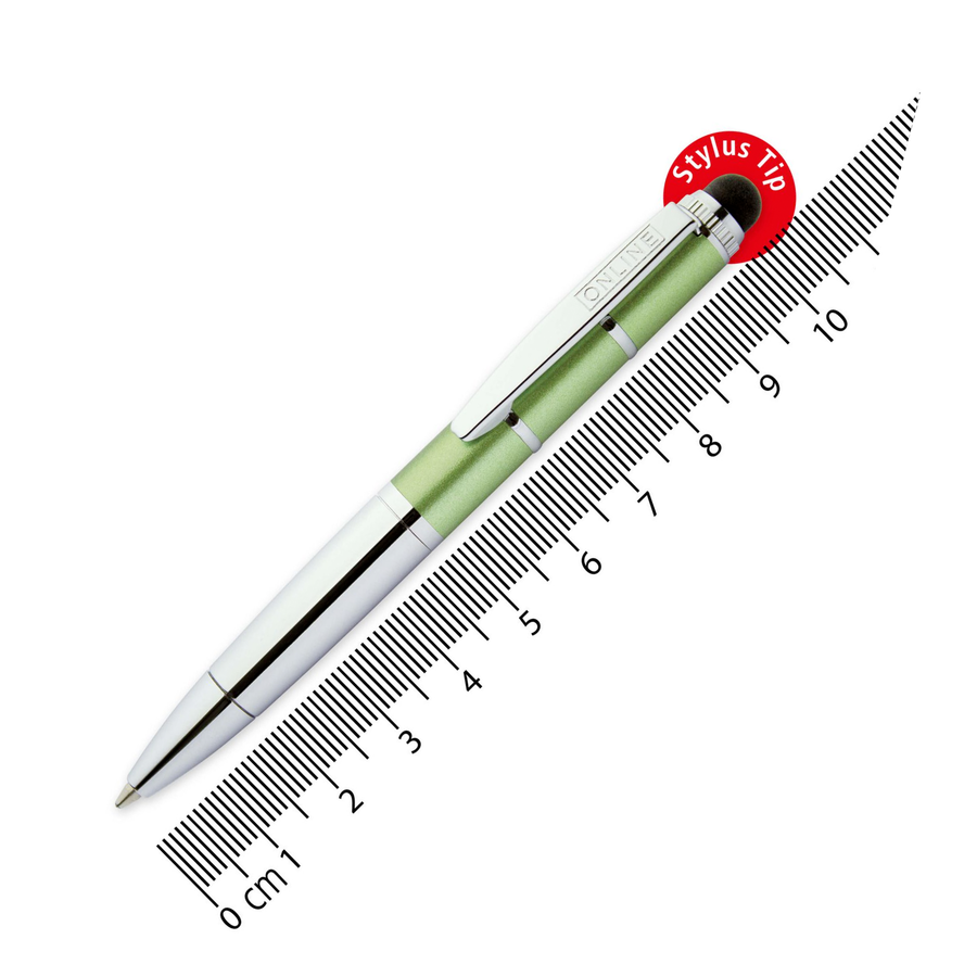 Online Piccolo Ballpoint Pen - Metallic Green (Mini Sized with Stylus) - KSGILLS.com | The Writing Instruments Expert