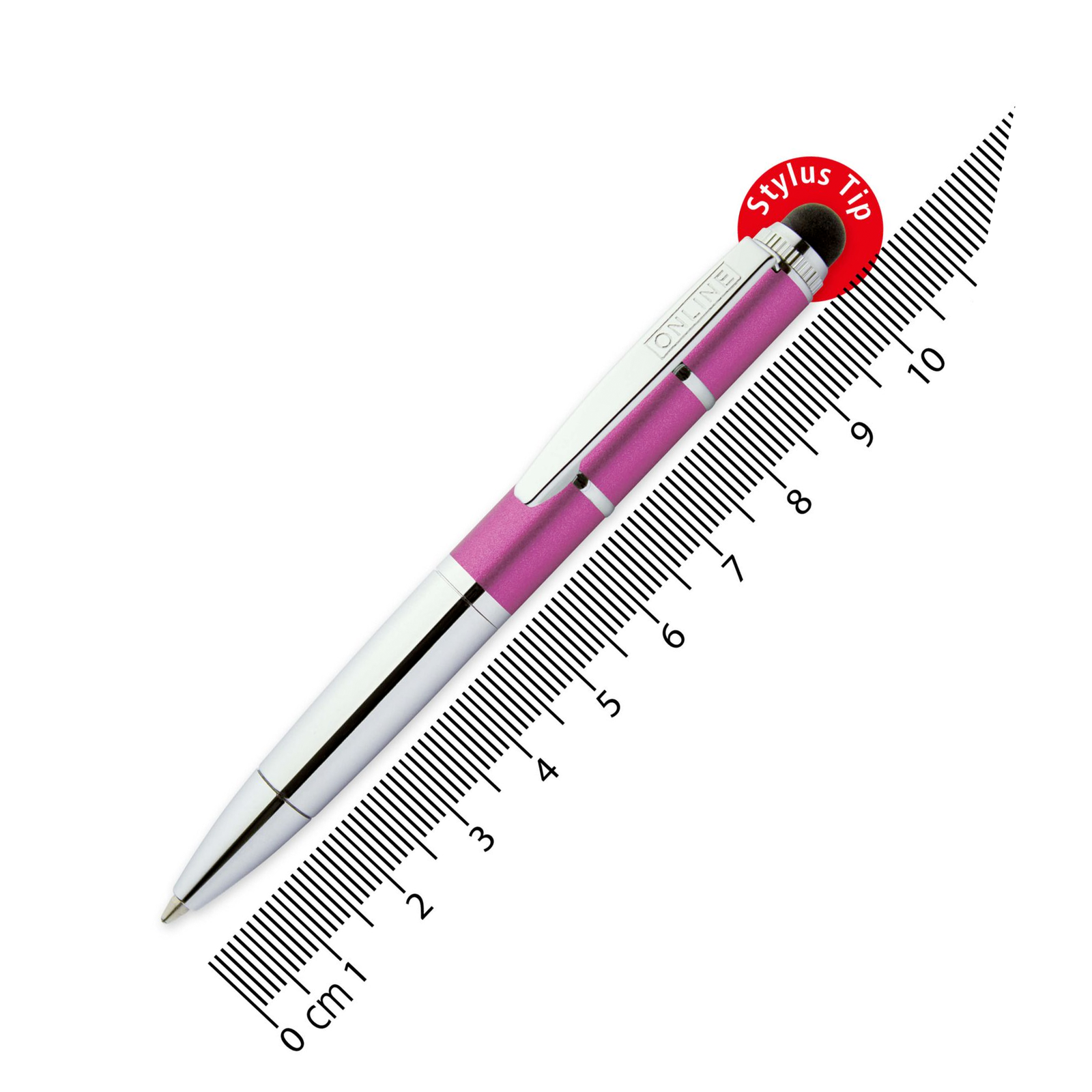 Online Piccolo Ballpoint Pen - Metallic Pink (Mini Sized with Stylus) - KSGILLS.com | The Writing Instruments Expert