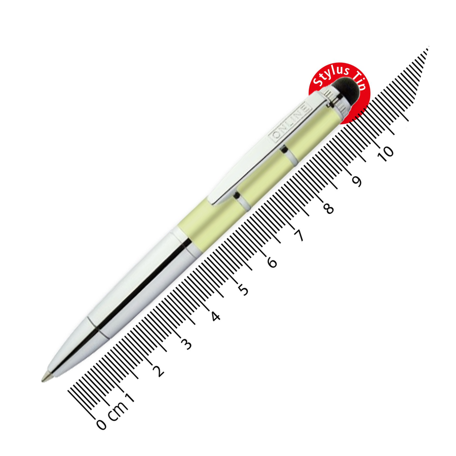 Online Piccolo Ballpoint Pen - Pastel Yellow (Mini Sized with Stylus) - KSGILLS.com | The Writing Instruments Expert