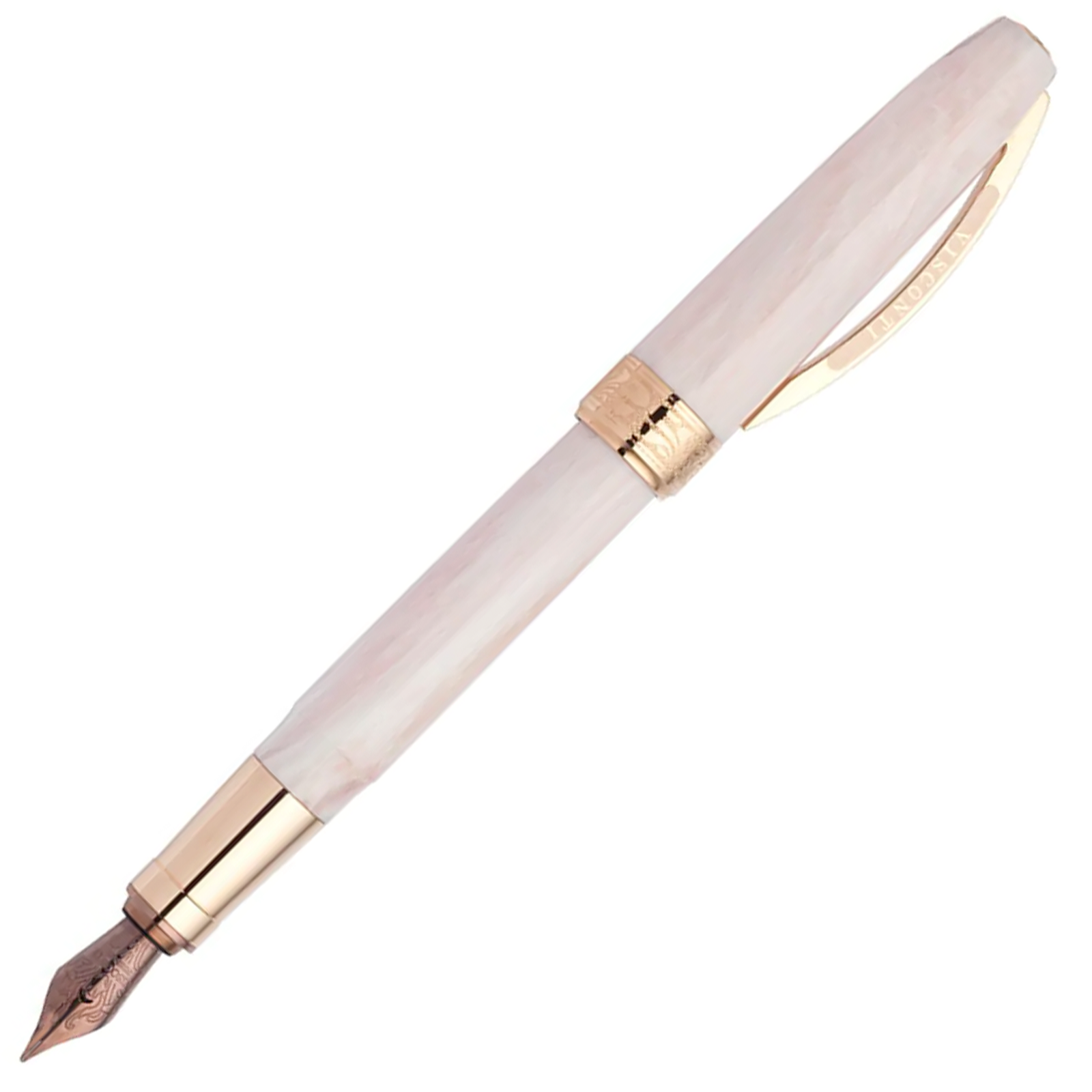 Visconti Michelangelo Fountain Pen - Venus Marble Rose Pink - KSGILLS.com | The Writing Instruments Expert