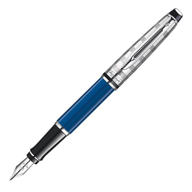 Waterman Expert III Fountain Pen - Deluxe Blue Obsession Chrome Trim - KSGILLS.com | The Writing Instruments Expert