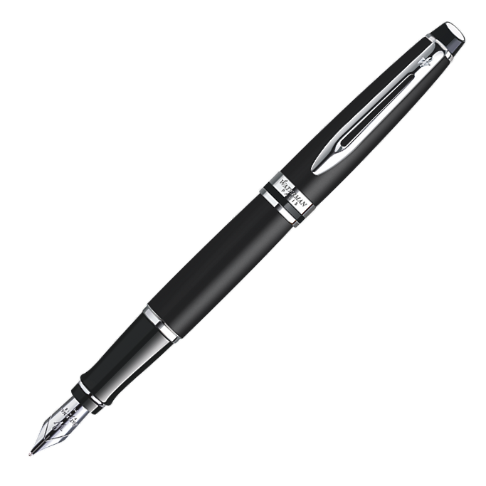 Waterman Expert III Fountain Pen - Matte Black Chrome Trim - KSGILLS.com | The Writing Instruments Expert