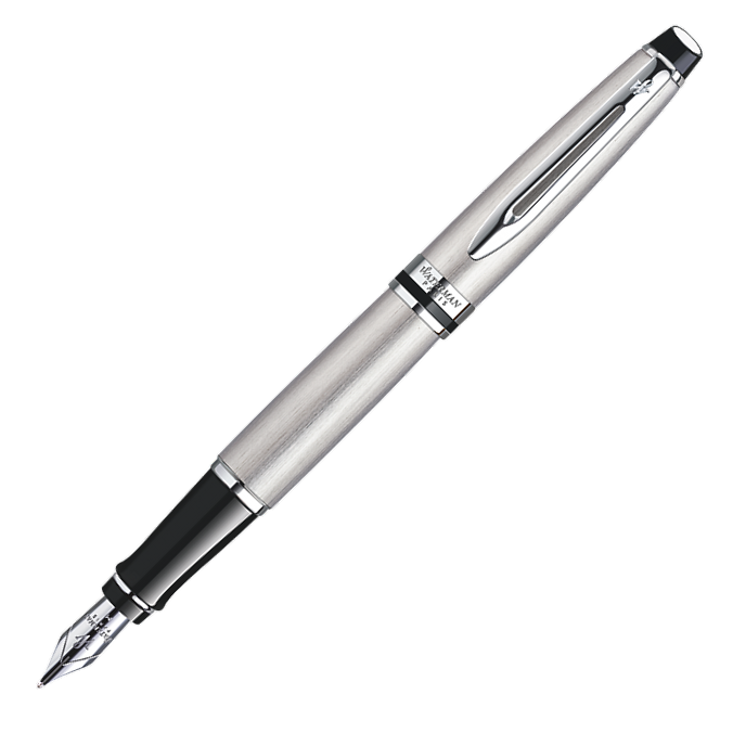 Waterman Expert III Fountain Pen - Stainless Steel Chrome Trim - KSGILLS.com | The Writing Instruments Expert