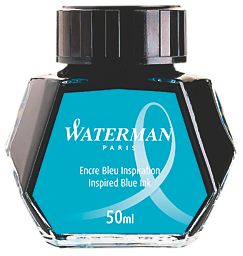 Waterman Ink Bottle 50ml - Inspired Blue - KSGILLS.com | The Writing Instruments Expert