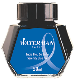 Waterman Ink Bottle 50ml - Serenity Blue - KSGILLS.com | The Writing Instruments Expert