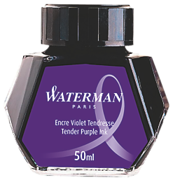 Waterman Ink Bottle 50ml - Tender Purple - KSGILLS.com | The Writing Instruments Expert