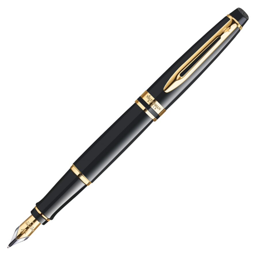 Waterman Expert III Fountain Pen - Black Gold Trim - KSGILLS.com | The Writing Instruments Expert