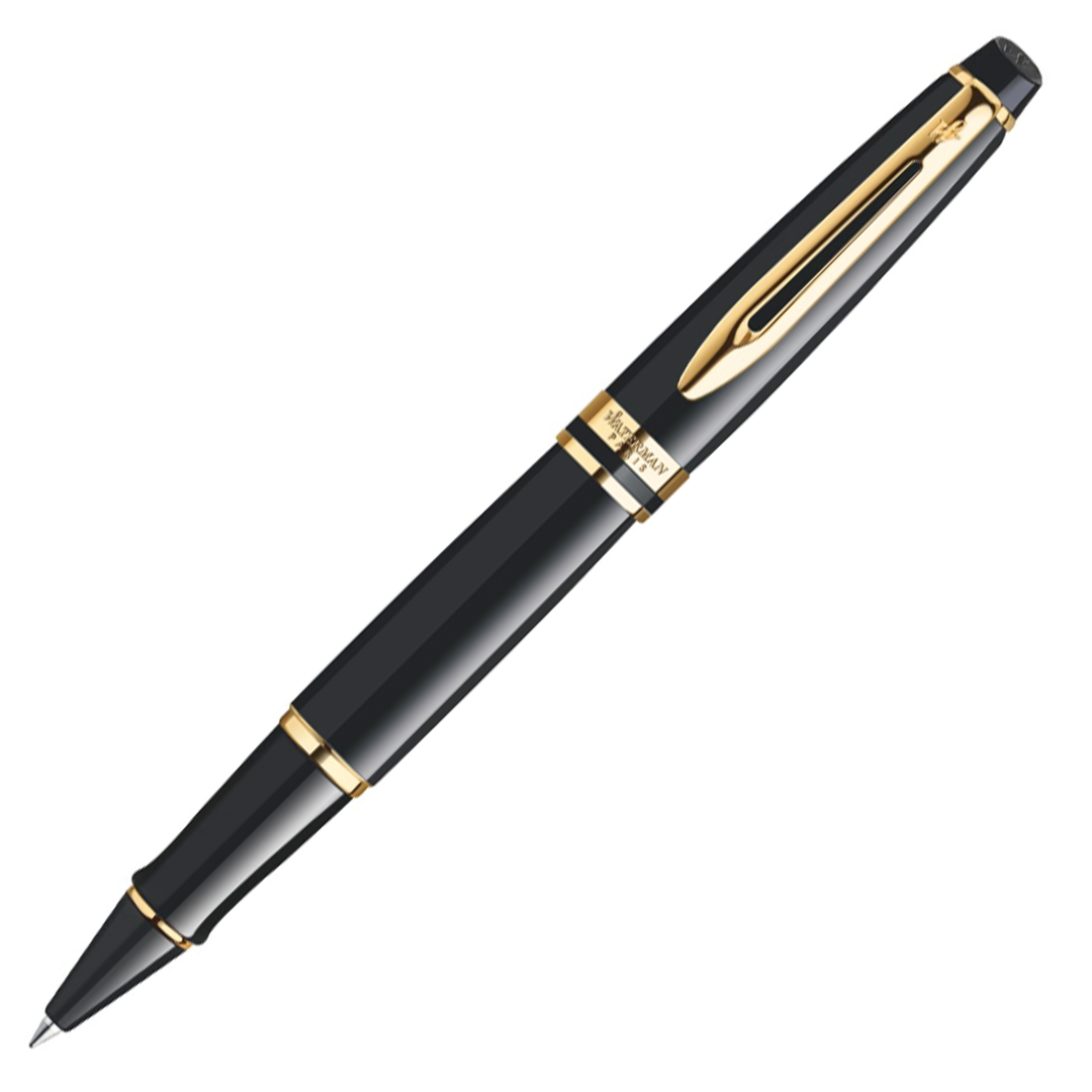 Waterman Expert III Rollerball Pen - Black Gold Trim - KSGILLS.com | The Writing Instruments Expert