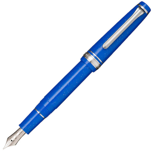 Sailor Pro Gear Slim Blue Dwarf Rhodium Trim Fountain Pen - KSGILLS.com | The Writing Instruments Expert