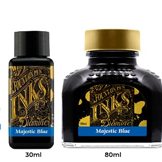Diamine Ink Bottle (30ml / 80ml) - Majestic Blue - KSGILLS.com | The Writing Instruments Expert