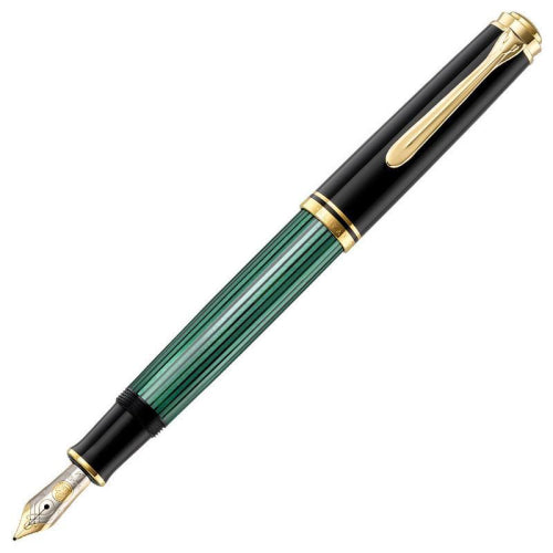Pelikan Souveran M300 Black Green Fountain Pen - KSGILLS.com | The Writing Instruments Expert