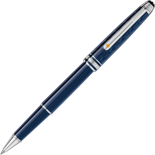 Montblanc Meisterstuck Classique Rollerball (163) - Platinum-Coated Le ...