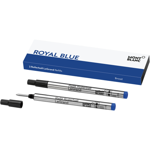 Montblanc Refill Rollerball LEGRAND (Pack of 2) - Royal Blue - Broad (B) - KSGILLS.com | The Writing Instruments Expert