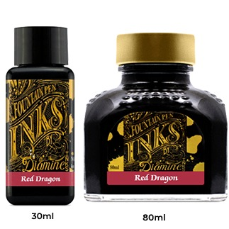 Diamine Ink Bottle (30ml / 80ml) - Red Dragon - KSGILLS.com | The Writing Instruments Expert
