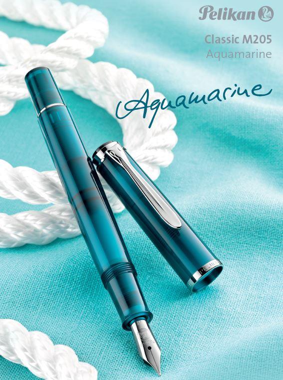 Pelikan Classic M205 Fountain Pen Aquamarine Special Edition