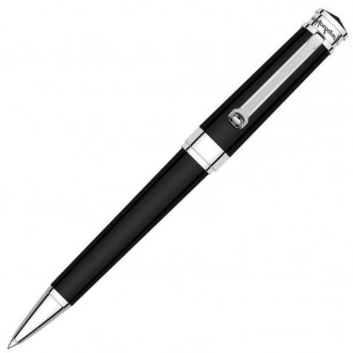 Montegrappa Parola Black Chrome Trim Ballpoint Pen - KSGILLS.com | The Writing Instruments Expert