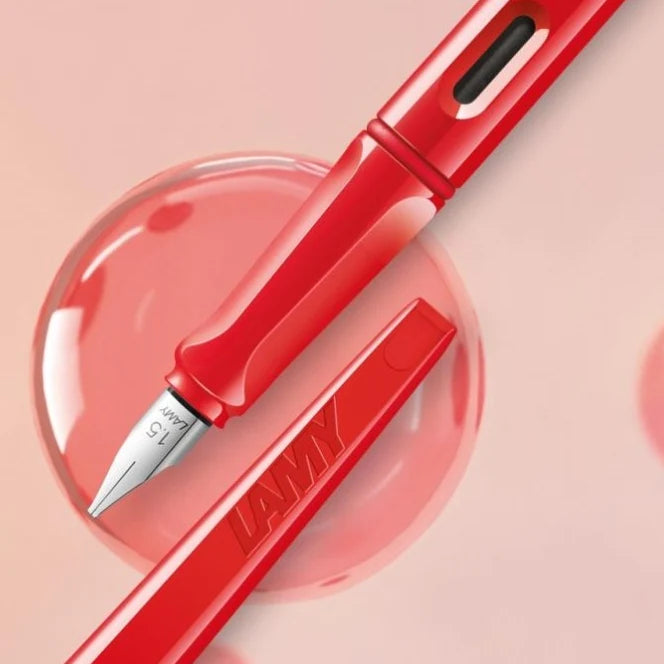 Lamy Joy Fountain Pen - Strawberry Red Special Edition (Calligraphy) - KSGILLS.com | The Writing Instruments Expert