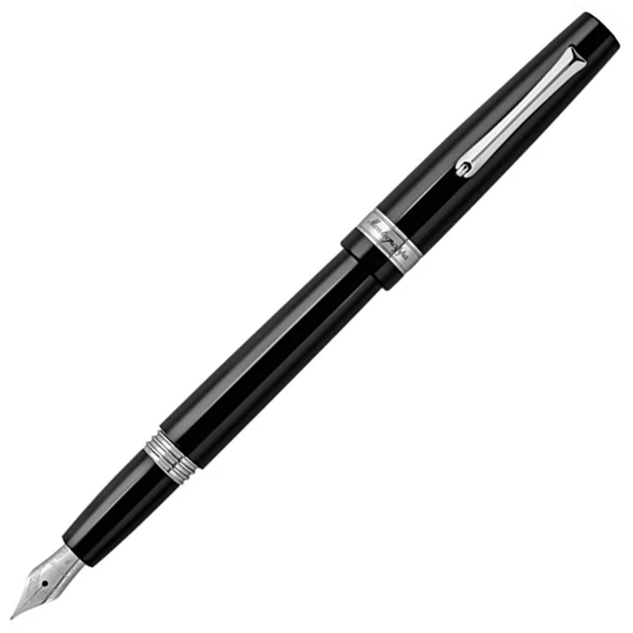 Montegrappa Armonia Black Chrome Trim Fountain Pen - KSGILLS.com | The Writing Instruments Expert