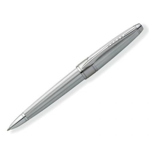 Cross Apogee Ballpoint Pen - Chrome Guilloche - KSGILLS.com | The Writing Instruments Expert