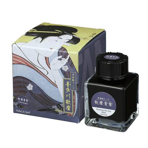 Taccia Ukiyo-e Ink Bottle (40ml) - Ao Murasaki - KSGILLS.com | The Writing Instruments Expert