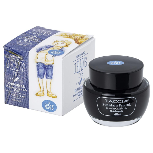 Taccia Jeans Ink Bottle (40ml) - #5 - Grey Navy - KSGILLS.com | The Writing Instruments Expert