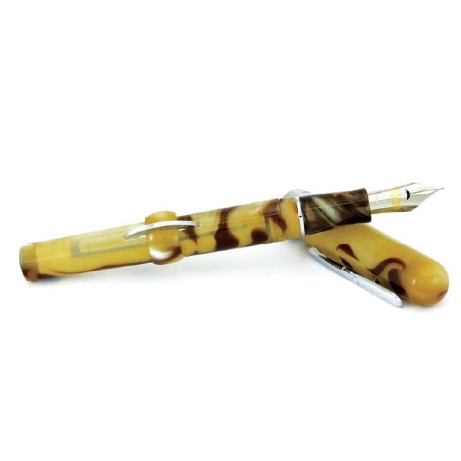 Conklin Mark Twain Crescent Filler Fountain Pen - Peanut Butter - KSGILLS.com | The Writing Instruments Expert