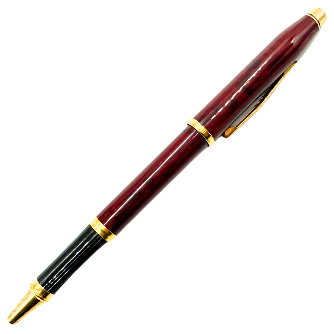 Cross Century II Rollerball Pen - Burgundy Red Gold Trim (Ireland Classic Edition) - KSGILLS.com | The Writing Instruments Expert