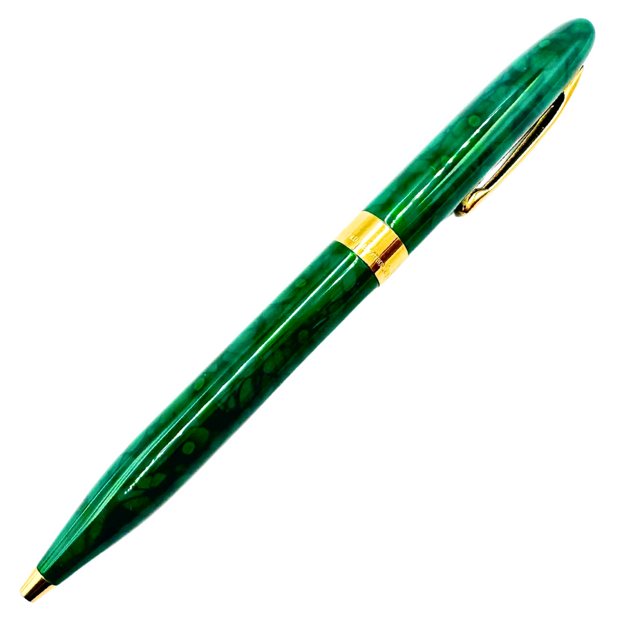 Sheaffer Crest Ballpoint Pen - Nova Green Lacque Gold Trim (USA Classic Edition) - KSGILLS.com | The Writing Instruments Expert