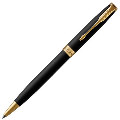 Parker Sonnet Ballpoint Pen - Matte Black Gold Trim - KSGILLS.com | The Writing Instruments Expert